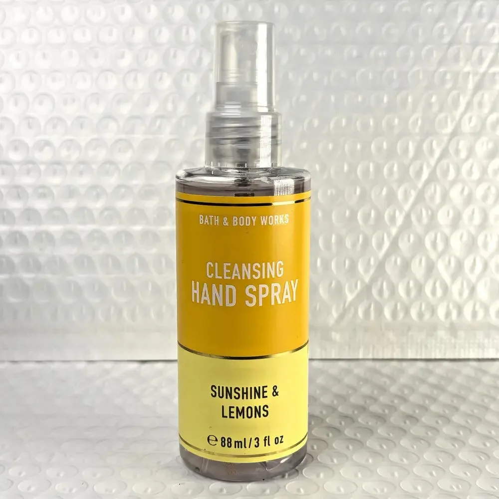 Bath & Body Works Sunshine & Lemons Anti-Bacterial Hand Spray Sanitizer 3oz Rare